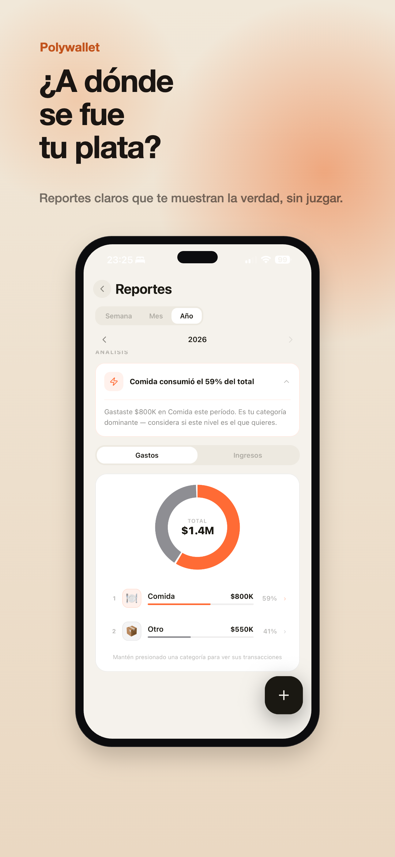 ¿A dónde se fue tu plata? — reportes por categoría